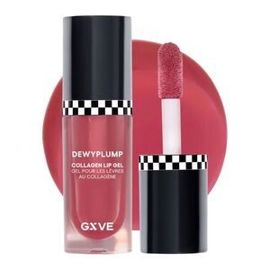 Rare! GXVE Dewyplump Collagen Lip Gel in HIBISCUS 0.16 fl oz/ 5 ml NIB
